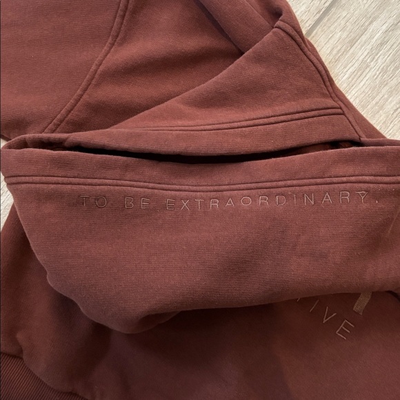 Oner Brown Classic Lounge Sweatshirt Hoodie (XS) & Sweatpants Jogger (S) Set - Picture 6 of 15